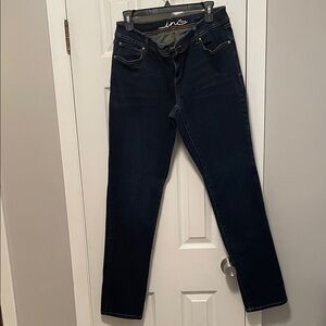 INC International Concepts Women's Dark Blue Skinny Jeans Size 10 Curvey long